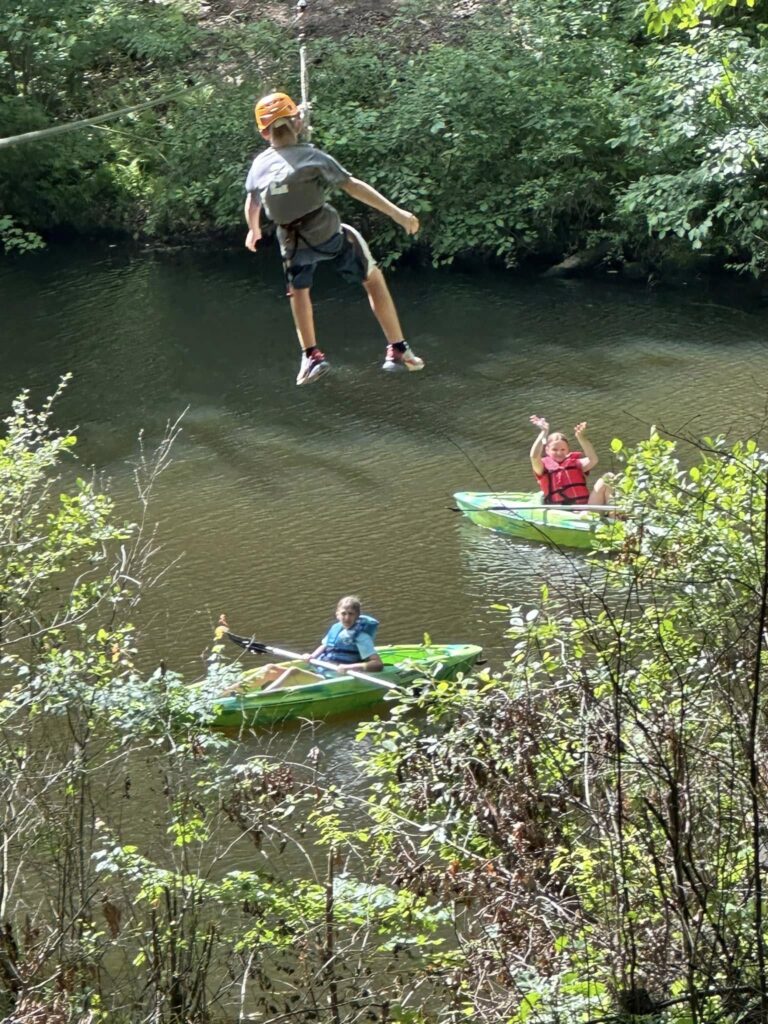 zipline canoe